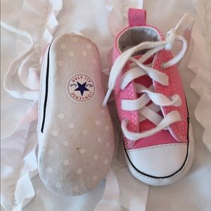 Pink baby converse